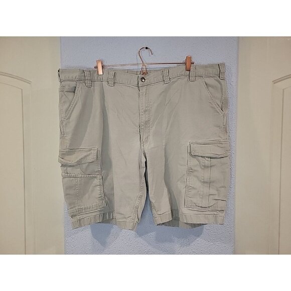 Carhartt Cargo Shorts Mens 48 Khaki Relaxed Fit Heavy Duty Grunge Work 103542 - Picture 1 of 6